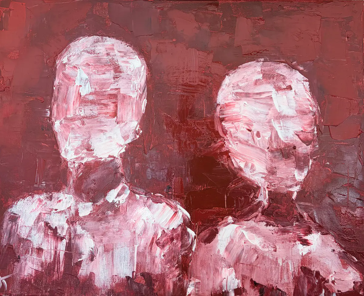 Two souls - Akryyli - Expressionism - 40×50 cm taiteilija G E T T I