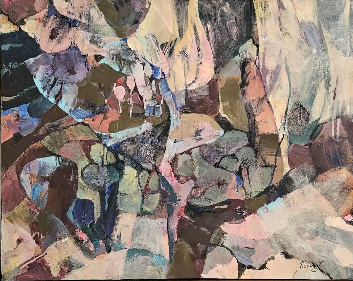Where Fairytales Begin - Akryyli - Abstract - 100×80 cm taiteilija Tatiana Hellum