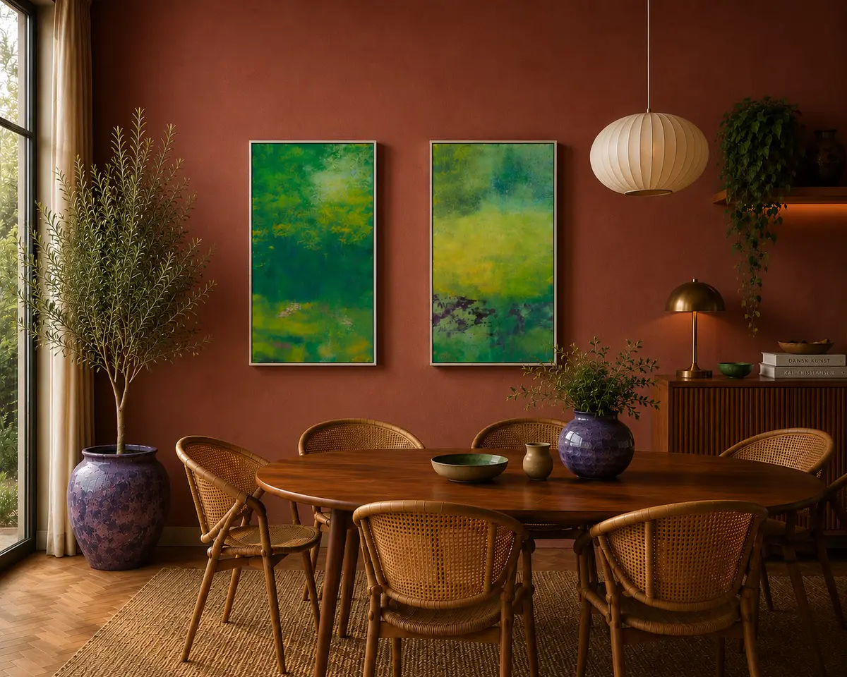 Teos - Akryyli - Abstract - 43×84 cm taiteilija Tilly Maj-Britt Bodilius Lindgren