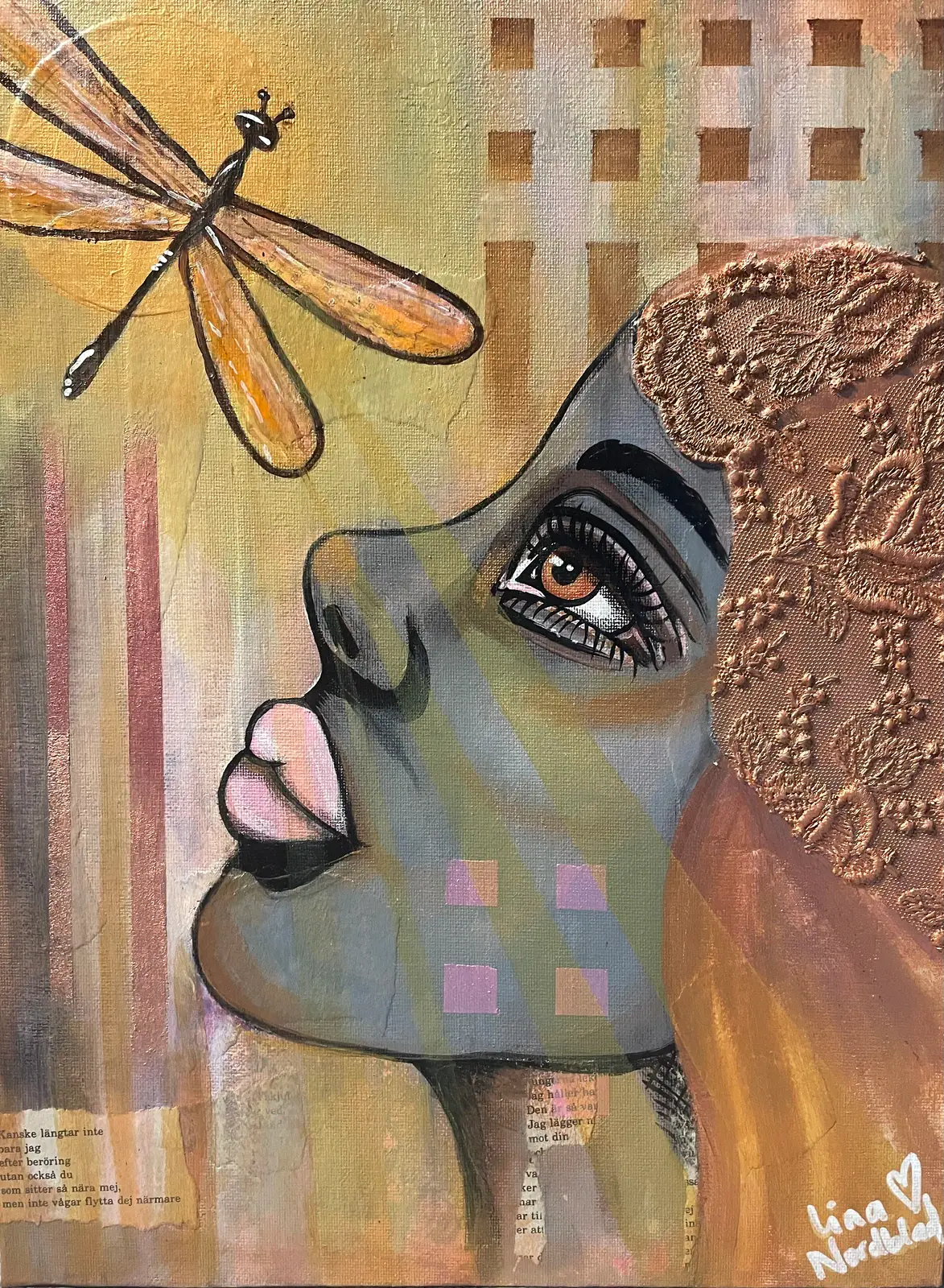 Längtan - Acryl door Lina A Nordblad (verkocht)