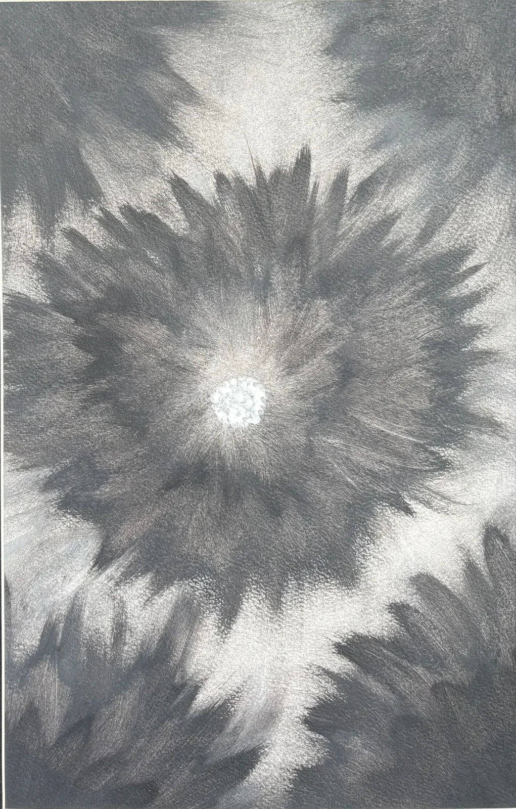 Den svarta blomman – Acrylic by Ann-Christin (Acmpainting) Martinsson