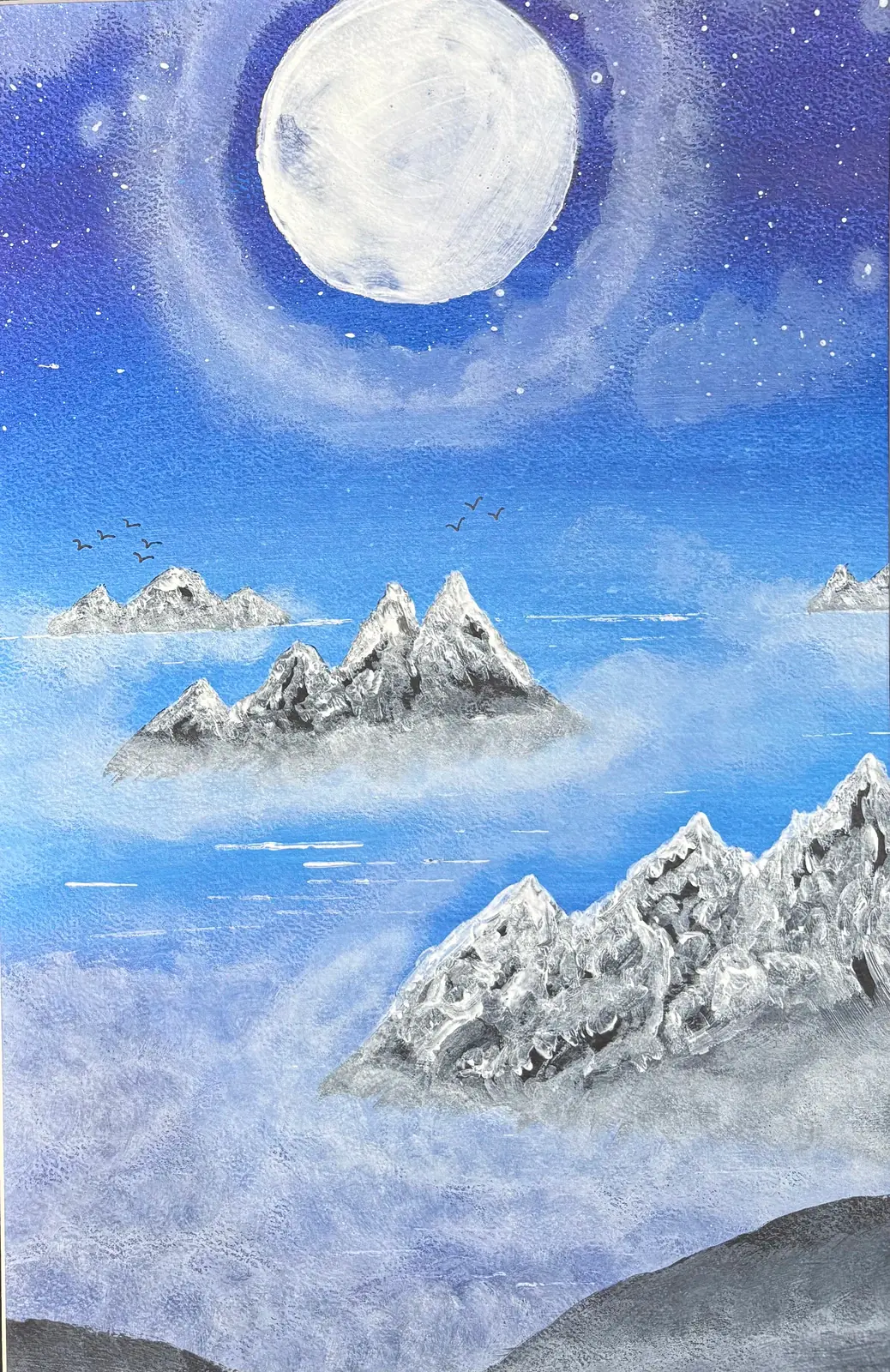 Dimmans hav - Akryl af Ann-Christin (Acmpainting) Martinsson