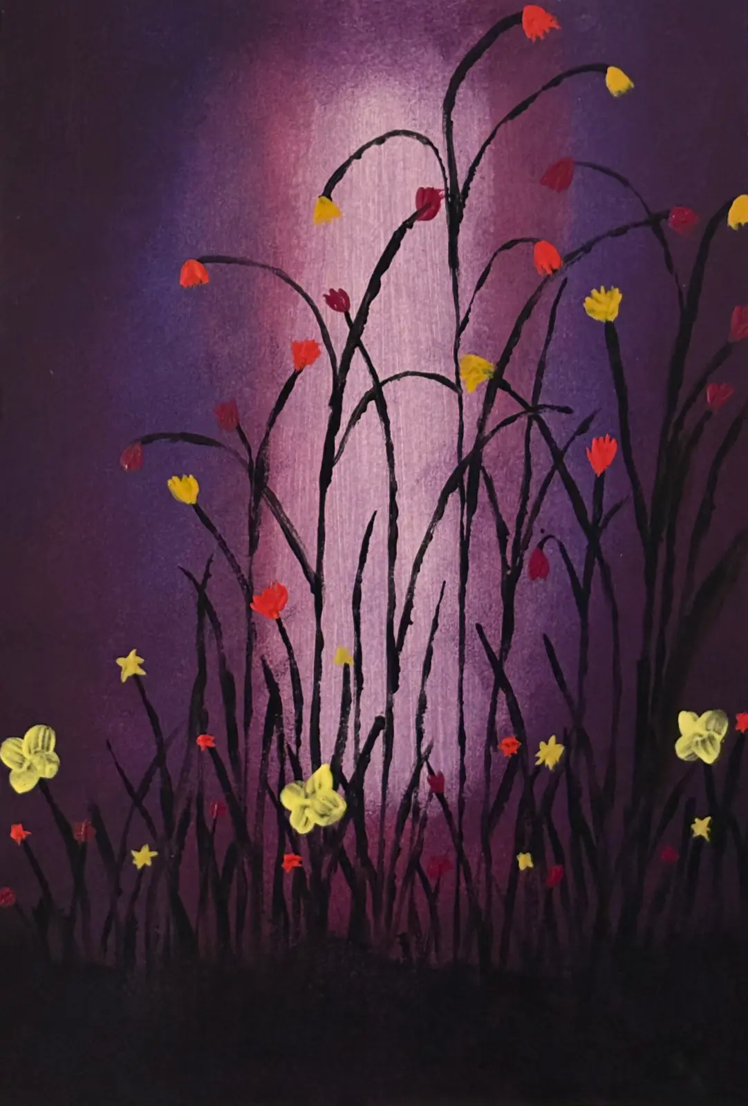 En natt i Juni – Acrylic by Ann-Christin (Acmpainting) Martinsson