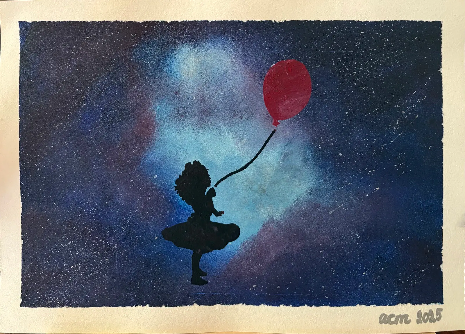 Lilla flickan – Acrylic by Ann-Christin (Acmpainting) Martinsson