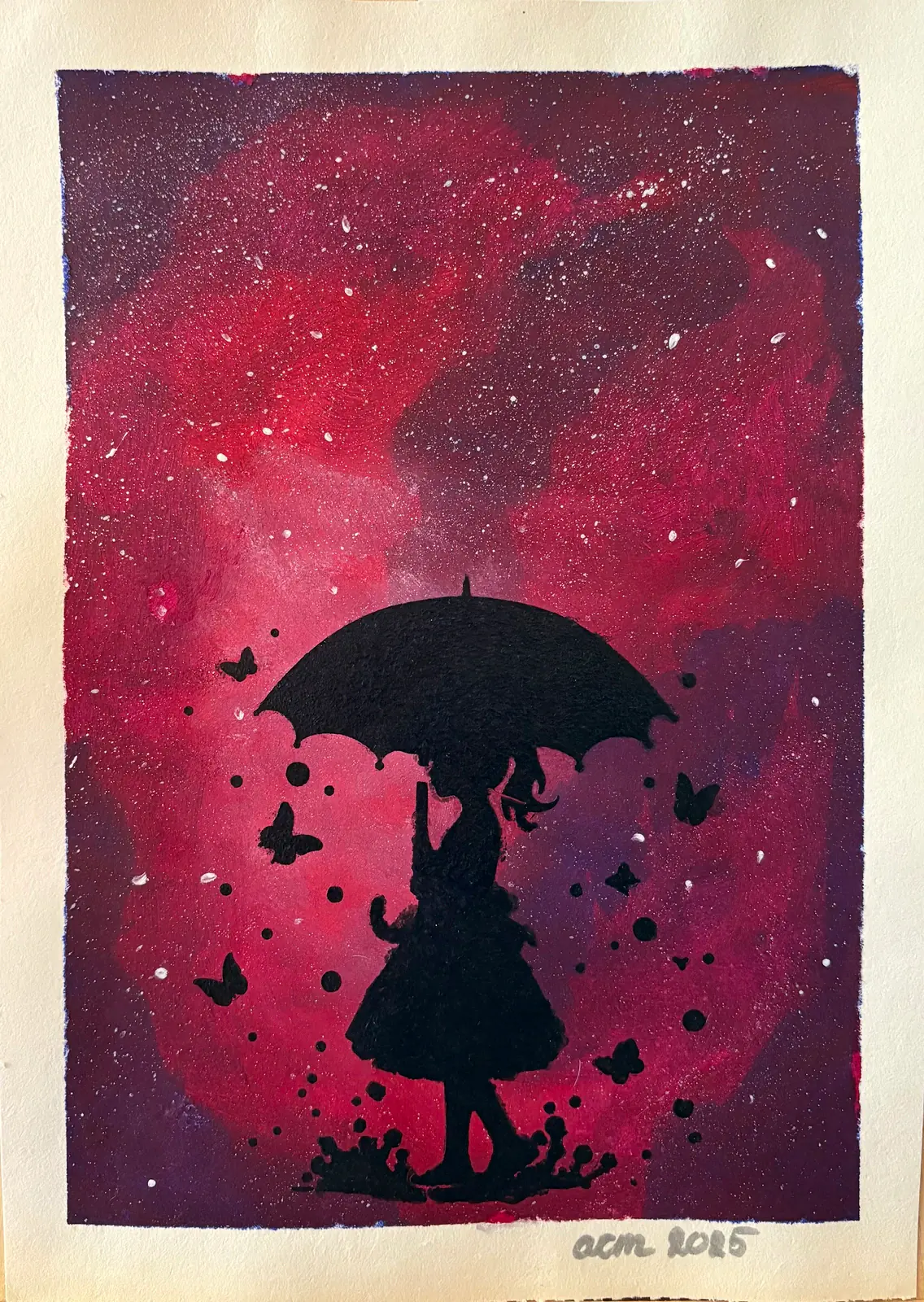 Mod i rött – Acrylic by Ann-Christin (Acmpainting) Martinsson