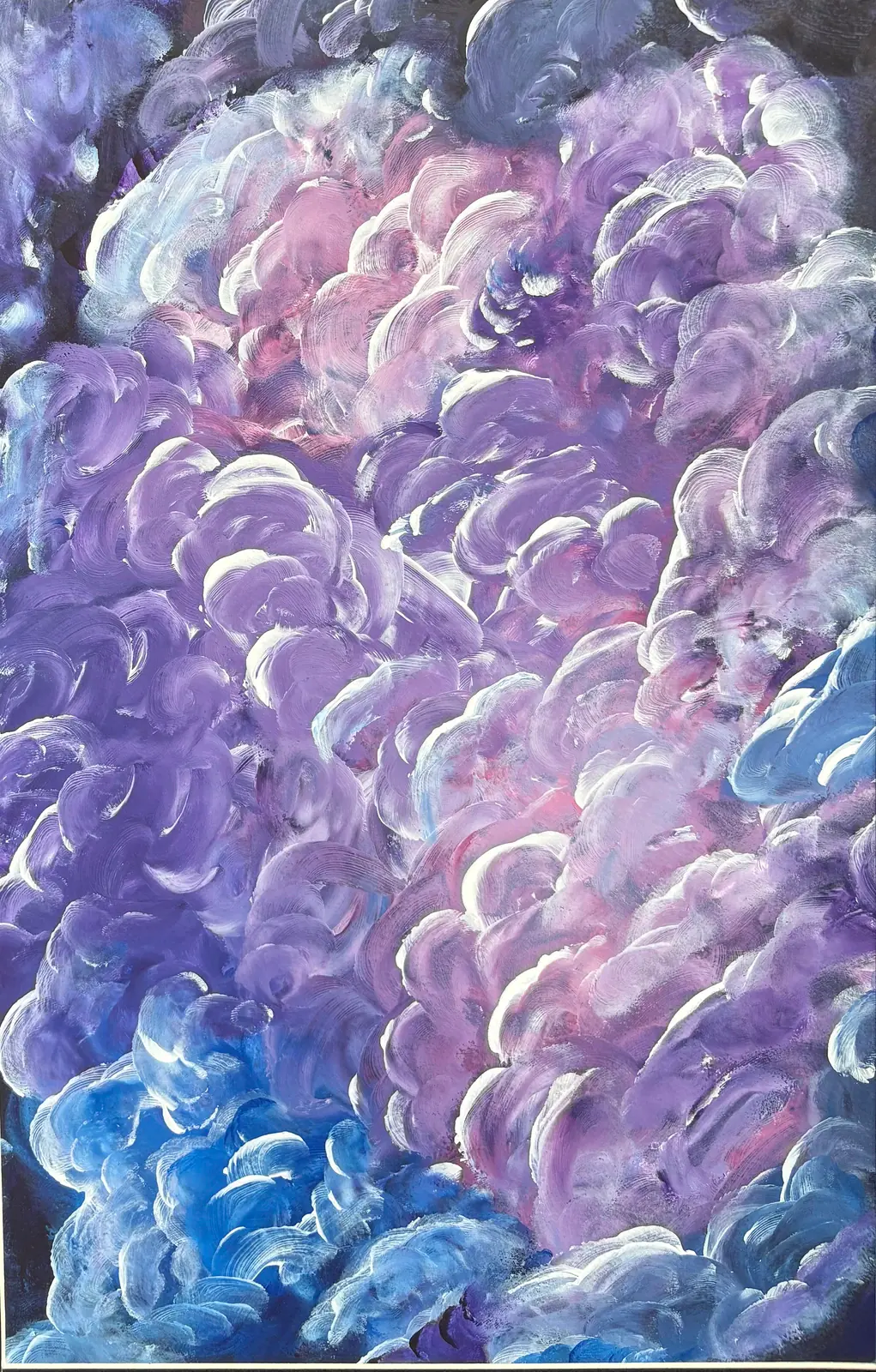 Molnen – Acrylic by Ann-Christin (Acmpainting) Martinsson