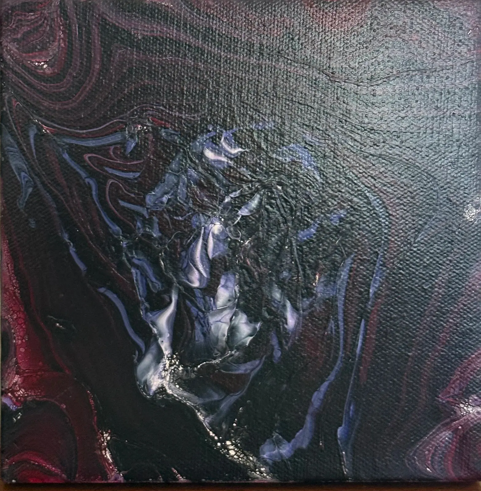 Mörkret - Akryyli taiteilija Ann-Christin (Acmpainting) Martinsson