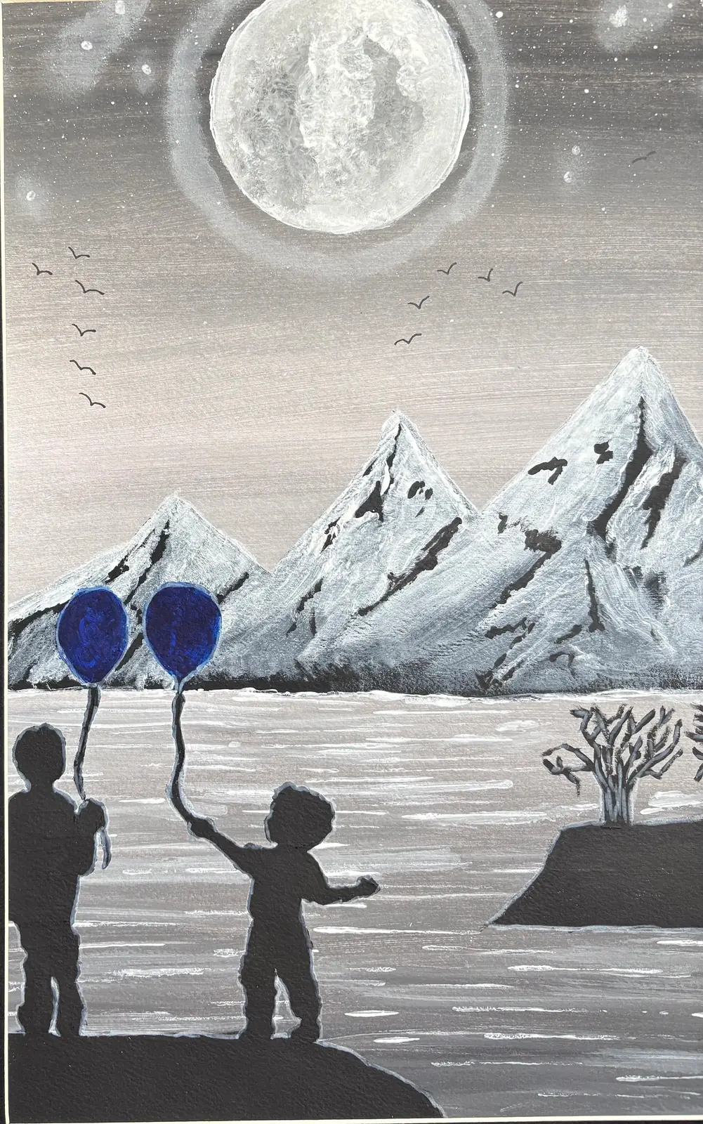 Pojkarna – Acrylic by Ann-Christin (Acmpainting) Martinsson