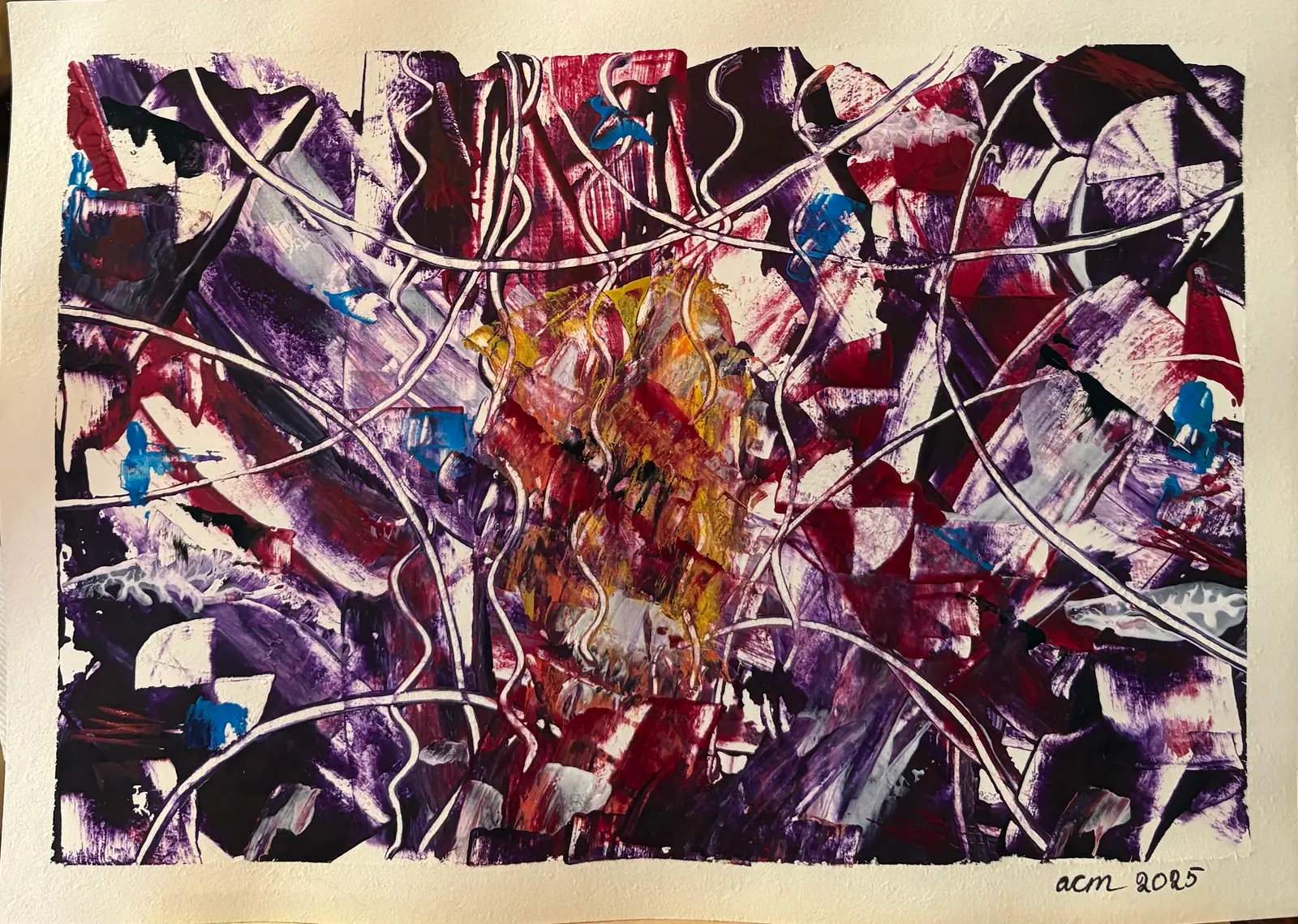 Trådar – Acrylic by Ann-Christin (Acmpainting) Martinsson
