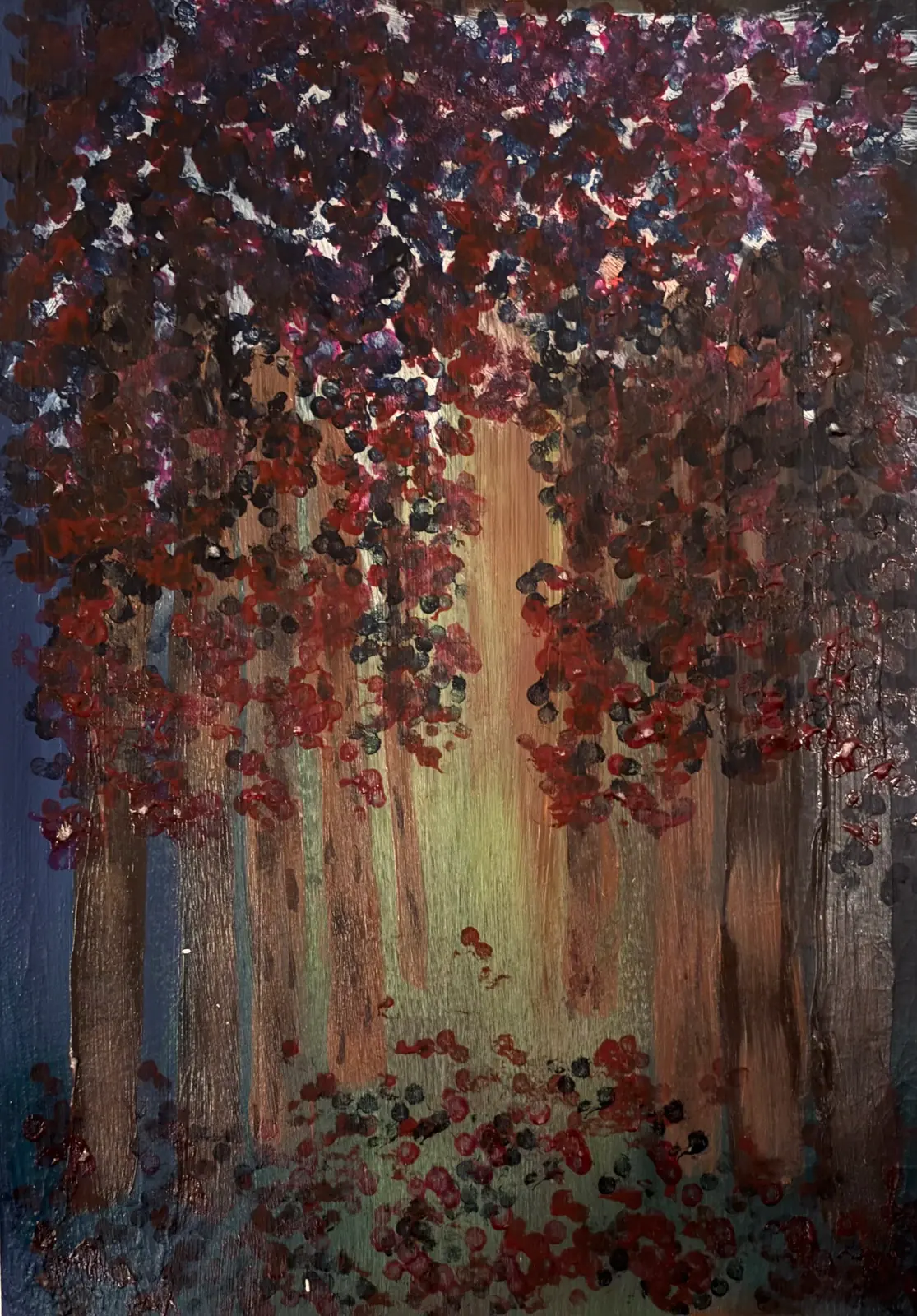 Vandringen hem – Acrylic by Ann-Christin (Acmpainting) Martinsson