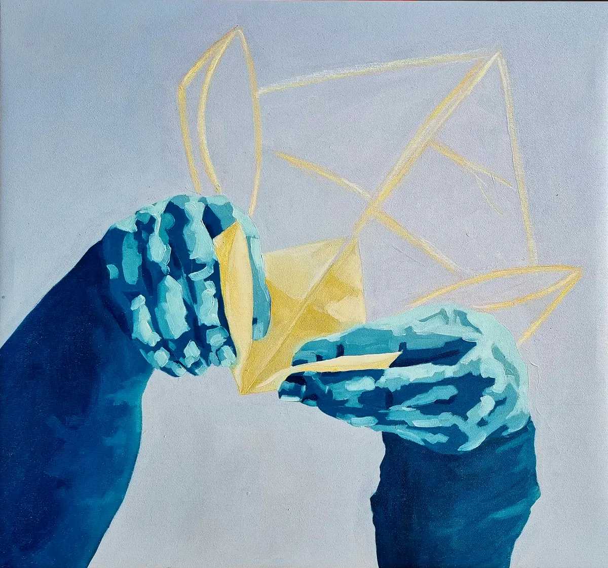 Steg nr. 2 - Akryyli - Figurative - 56×52 cm taiteilija Lovisa Kexel Sandberg