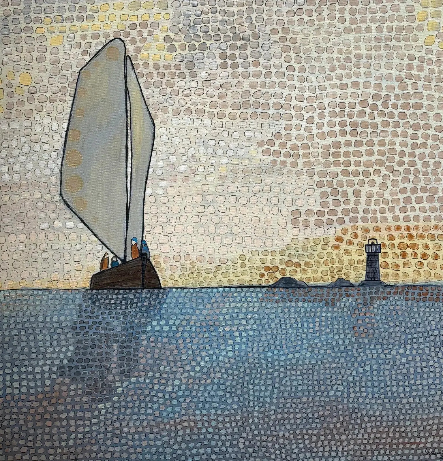 The light that shines - Akryl av Vivianne Otsa