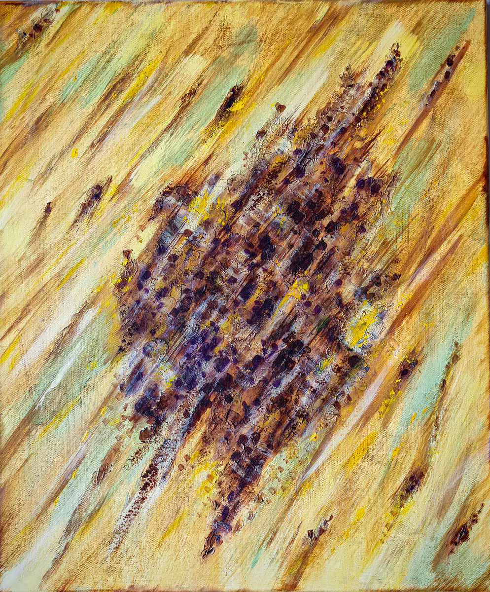 Soul of the Pine - Akryyli - Abstract - 50×60 cm taiteilija Irina Nikolaeva