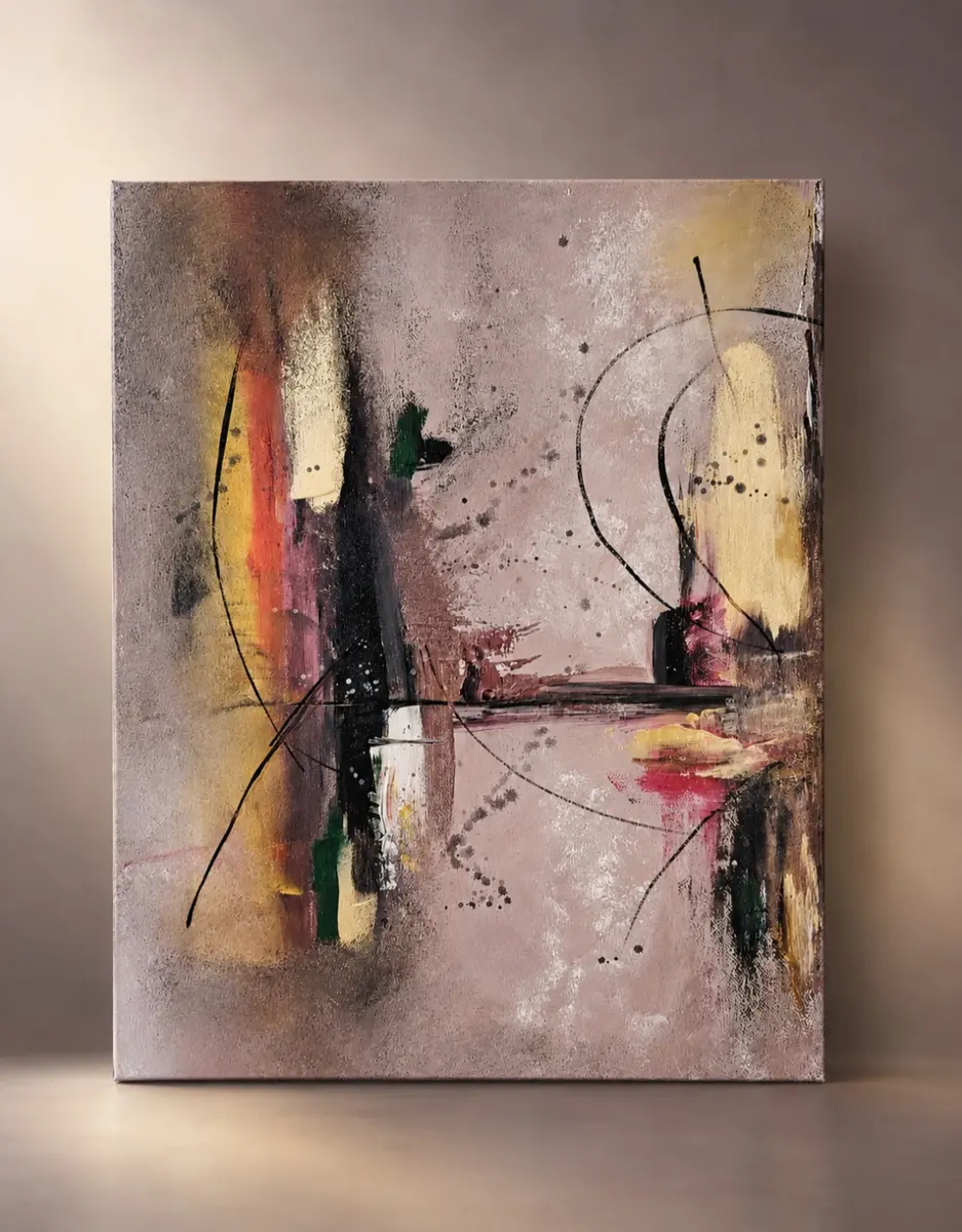 Between Two Worlds - Akryyli - Abstract - 30×40 cm taiteilija Donna