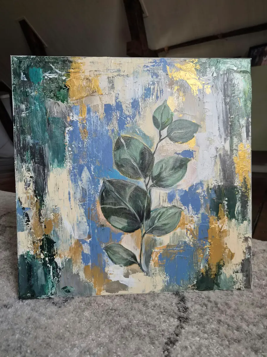 Eucalyptus - Akryyli - 50×50 cm taiteilija Lisa Lithman