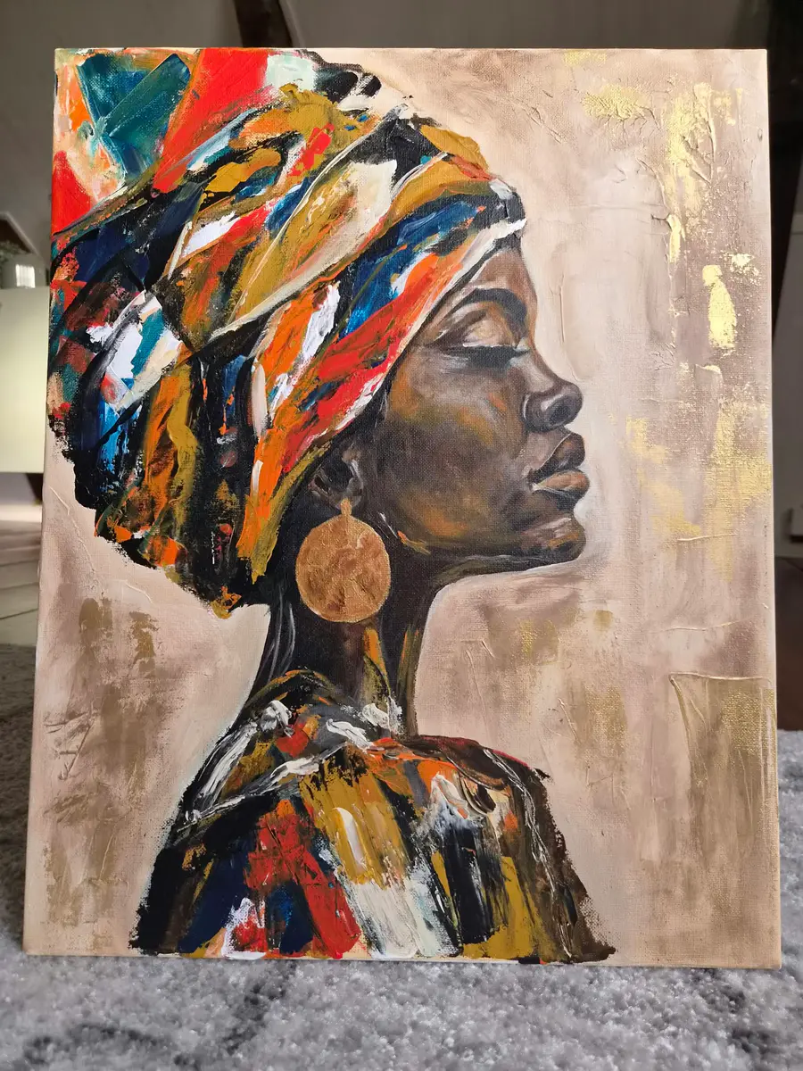 Kap Verde 3 - Akryyli - Abstract - 40×50 cm taiteilija Lisa Lithman