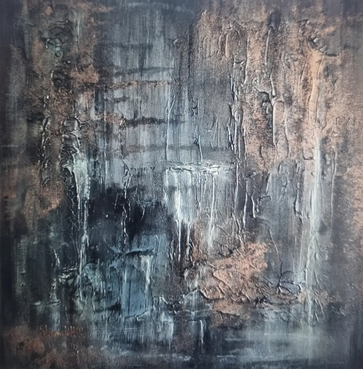 In to the deep / part II - Akryyli - 40×40 cm taiteilija SkogsdottiR.art