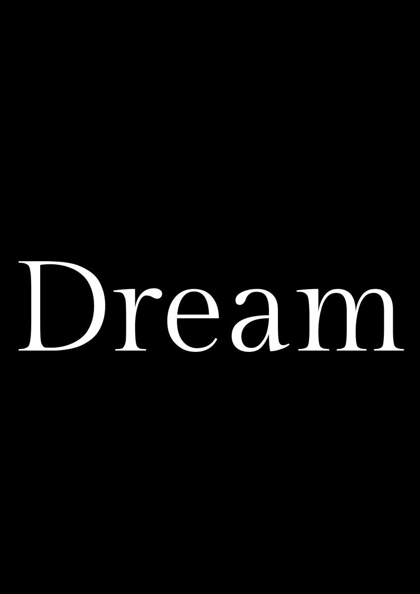 Dream Poster - Digitaalinen taide taiteilija Lovisa Linda Valentina Svensson