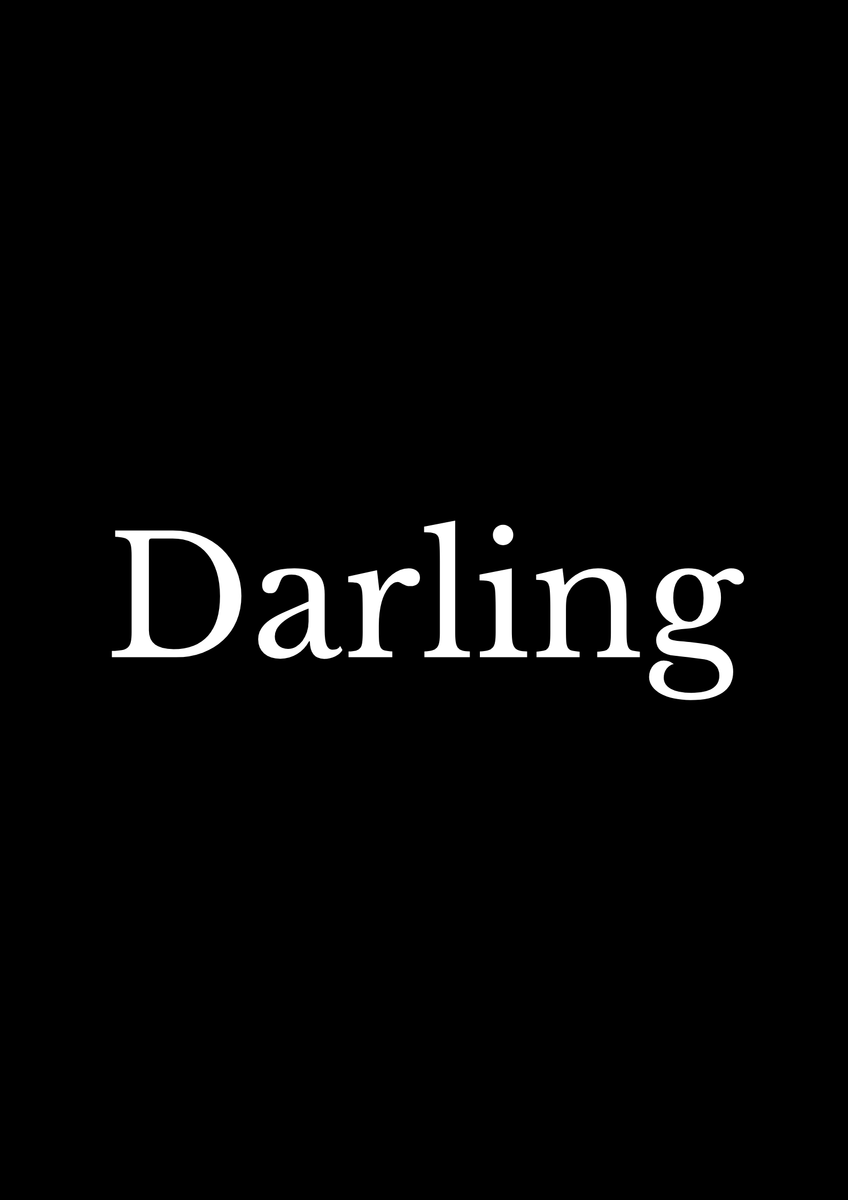 Darling Poster - Digitaalinen taide taiteilija Lovisa Linda Valentina Svensson