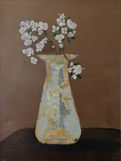 Blomster i Åldrad Vas - Akryyli taiteilija G E T T I