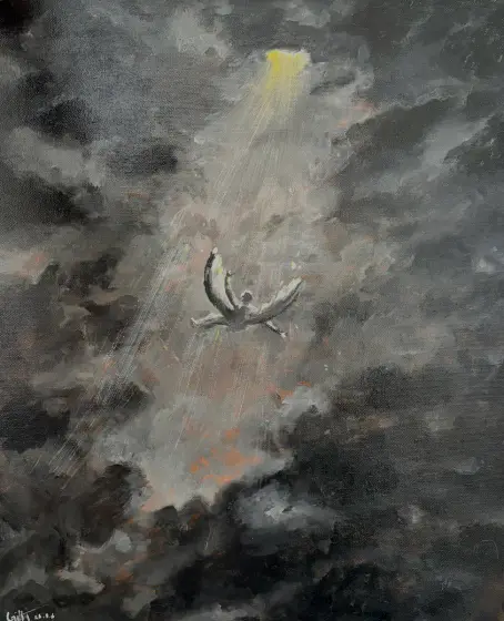 Falling angel - Akryyli taiteilija G E T T I