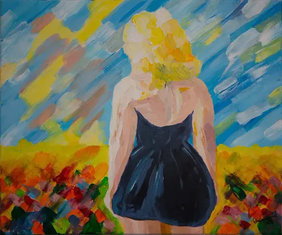 Come with me - Akryyli taiteilija Andy Renard