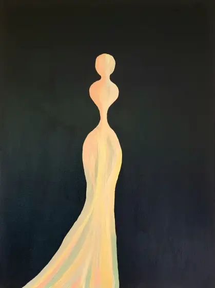 Carrying the light - Akryyli taiteilija Mlys Art