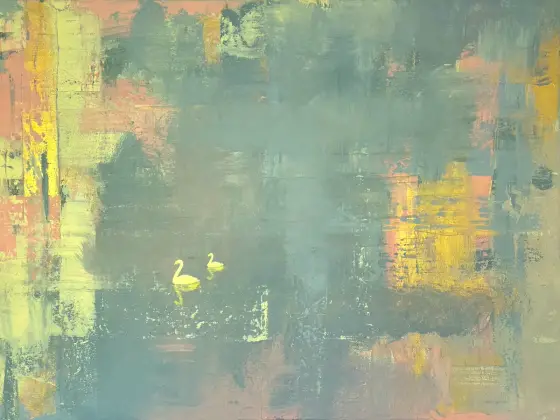 I samme retning - Akryyli taiteilija Mlys Art