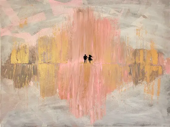 Just us - Akryyli taiteilija Mlys Art