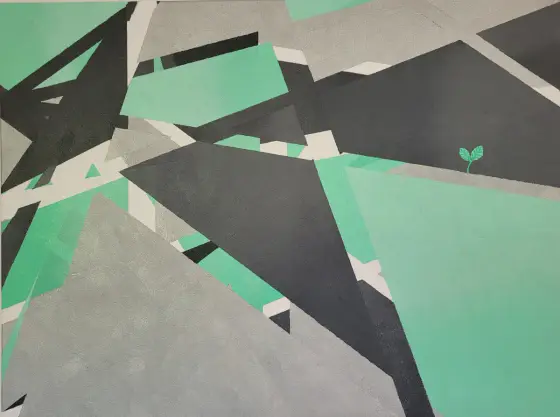 Mint - Akryl av Mlys Art
