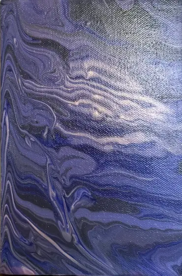 De blå skiftningarna - Akryyli taiteilija Ann-Christin (Acmpainting) Martinsson
