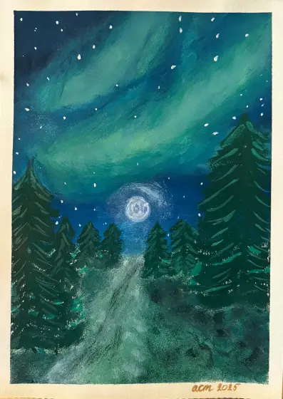 Den ljusa stigen – Acrylic by Ann-Christin (Acmpainting) Martinsson