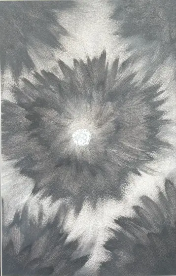 Den svarta blomman – Acrylic by Ann-Christin (Acmpainting) Martinsson