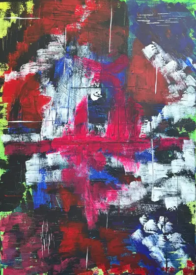 Eldstunga – Acrylic by Ann-Christin (Acmpainting) Martinsson