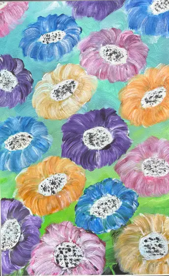 En doft of blommor – Acrylic by Ann-Christin (Acmpainting) Martinsson