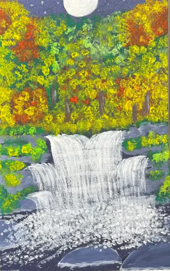 En höstdag – Acrylic by Ann-Christin (Acmpainting) Martinsson