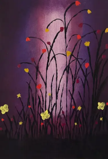 En natt i Juni – Acrylic by Ann-Christin (Acmpainting) Martinsson
