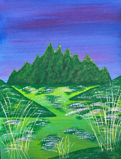 En sommar kväll – Acrylic by Ann-Christin (Acmpainting) Martinsson