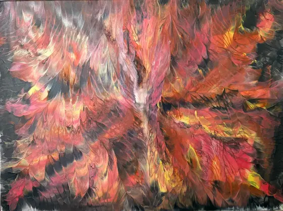 Explosion – Acrylic by Ann-Christin (Acmpainting) Martinsson
