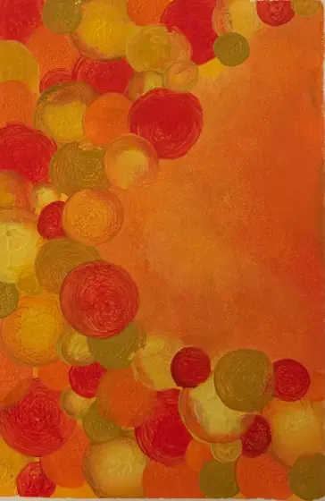 Gul harmoni – Acrylic by Ann-Christin (Acmpainting) Martinsson