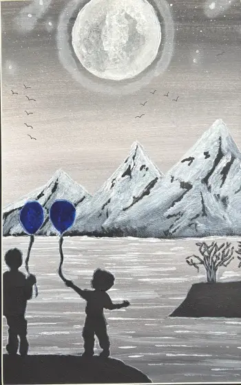 Pojkarna – Acrylic by Ann-Christin (Acmpainting) Martinsson