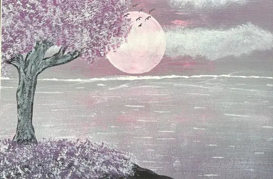 Rosa drömmar – Acrylic by Ann-Christin (Acmpainting) Martinsson