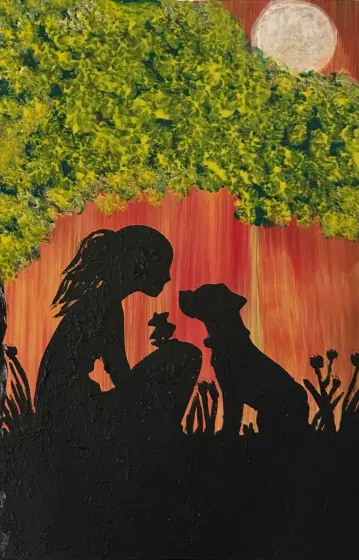 Samtal utan ord – Acrylic by Ann-Christin (Acmpainting) Martinsson