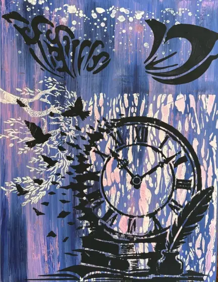 Tidens vingar – Acrylic by Ann-Christin (Acmpainting) Martinsson