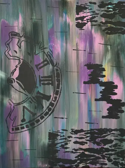 Tidsresan – Acrylic by Ann-Christin (Acmpainting) Martinsson