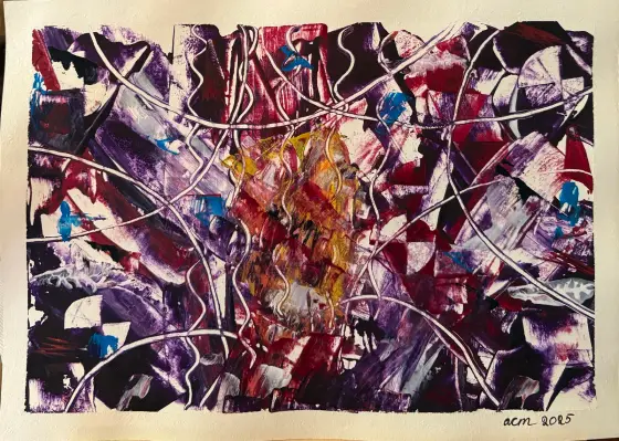 Trådar – Acrylic by Ann-Christin (Acmpainting) Martinsson