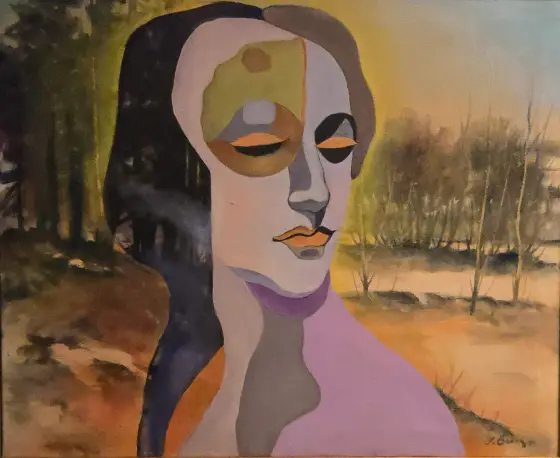 Drömmar i Skogens Stillhet - Öljyväri taiteilija LInnea Art