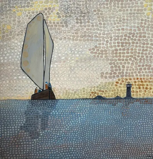 The light that shines - Akryl av Vivianne Otsa