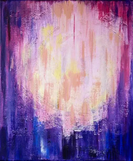 Sunset - Akryyli taiteilija Irina Nikolaeva