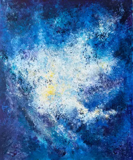 Summer Night - Akryl av Irina Nikolaeva